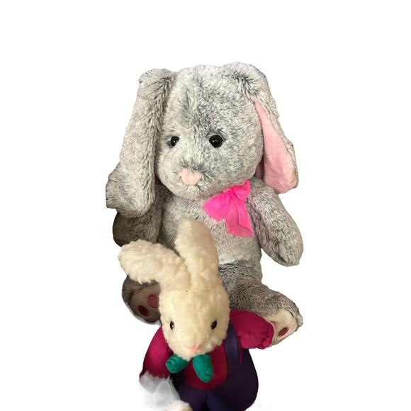 Plush Bunnies Rabbits Lot of 8 Assorted Rabbits. Perfect for Easter Gifts - Picture 3 of 6